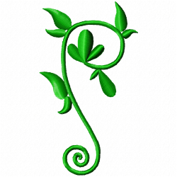 Flowers And Tree Embroidery Design 6